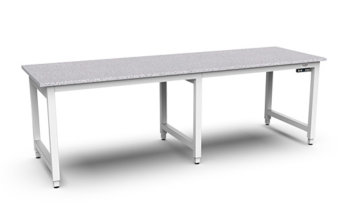 In-line height adjustable workstation